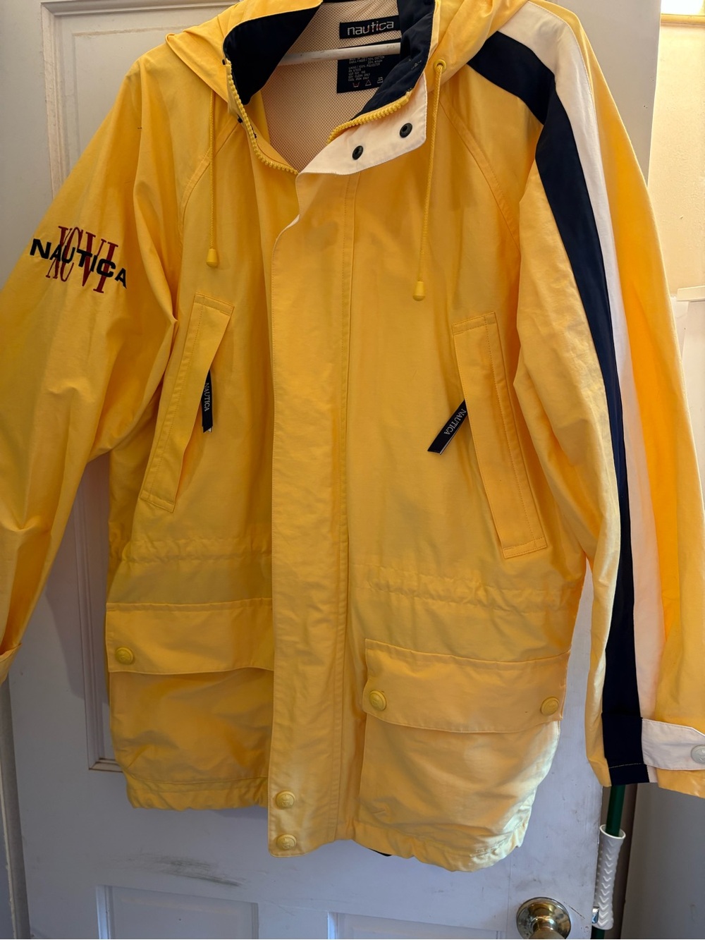 Nautica Yellow Jacket with Navy Trim